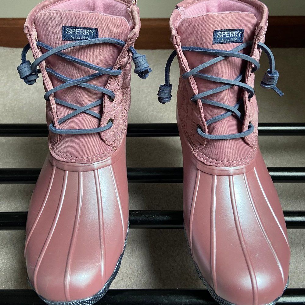SPERRY Girl Saltwater Duck Boot  NEW NWOB